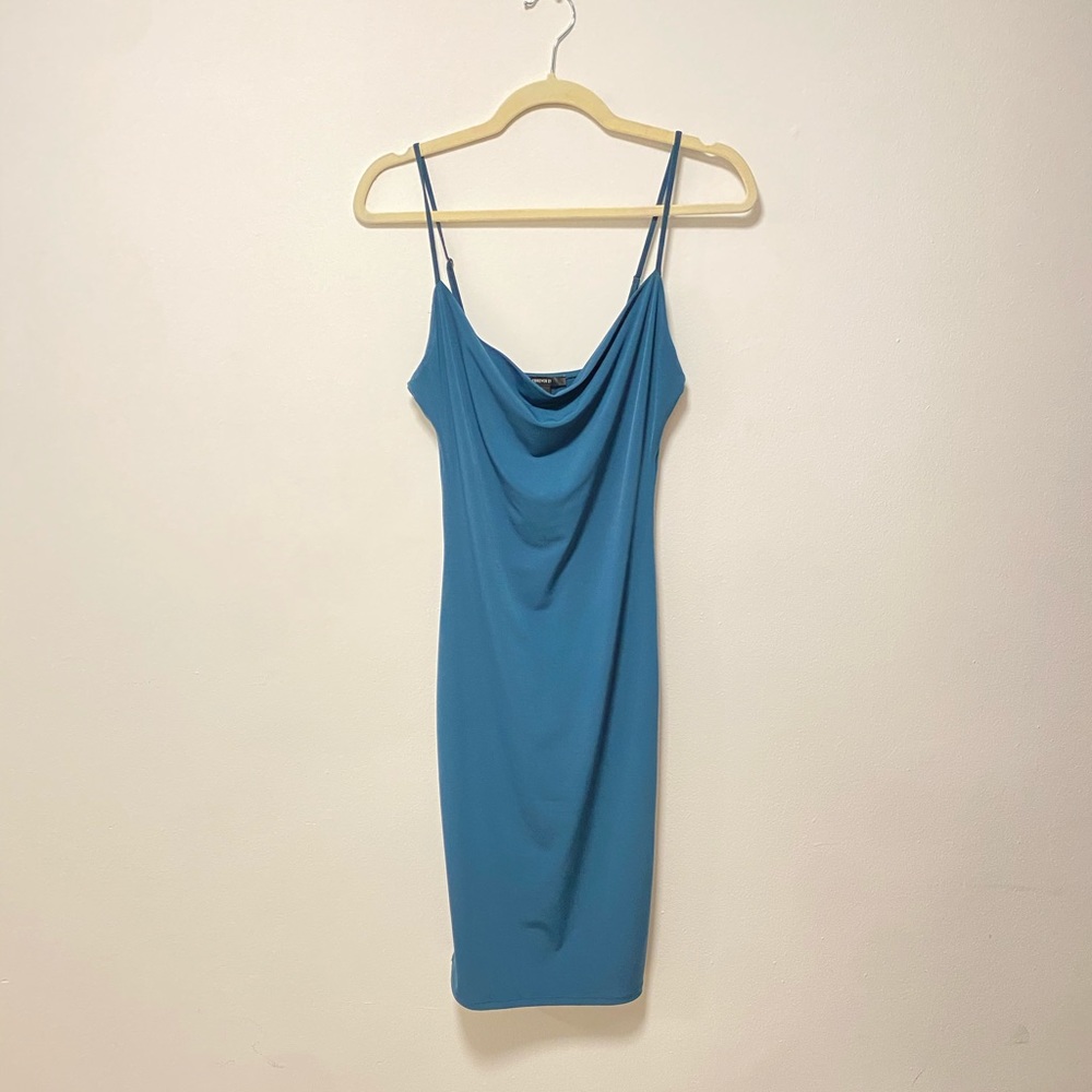 Mini dress teal aqua s